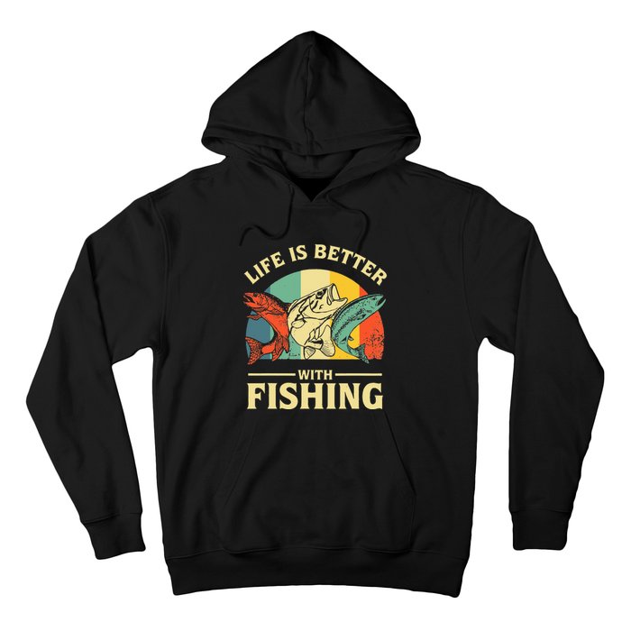 Life Is Better With Fishing Father Day Lover Hoodie