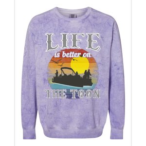 Life Is Better On The Toon Colorblast Crewneck Sweatshirt