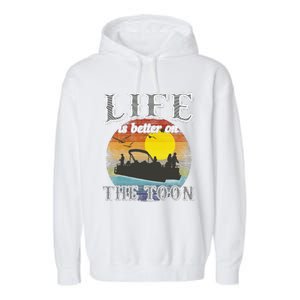 Life Is Better On The Toon Garment-Dyed Fleece Hoodie