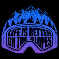Life Is Better On The Slopes Snow Ski Mountain Skiing Skier Gift Backpack