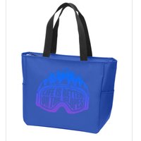 Life Is Better On The Slopes Snow Ski Mountain Skiing Skier Gift Zip Tote Bag