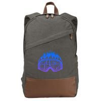 Life Is Better On The Slopes Snow Ski Mountain Skiing Skier Gift Cotton Canvas Backpack
