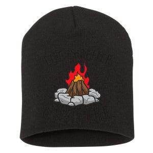 Life Is Better By The Campfire Scouts Camping Campfire Short Acrylic Beanie