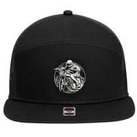 Life Is Better On Two Wheels 7 Panel Mesh Trucker Snapback Hat