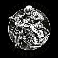 Life Is Better On Two Wheels 16 in Basic Backpack