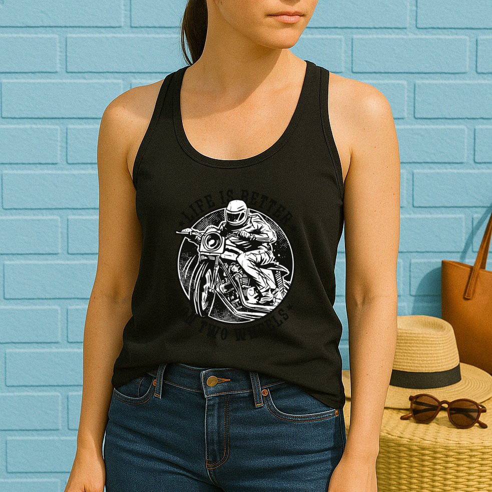 Life Is Better On Two Wheels Womens Tank Top
