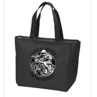 Life Is Better On Two Wheels Zip Tote Bag