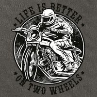 Life Is Better On Two Wheels Cotton Canvas Backpack