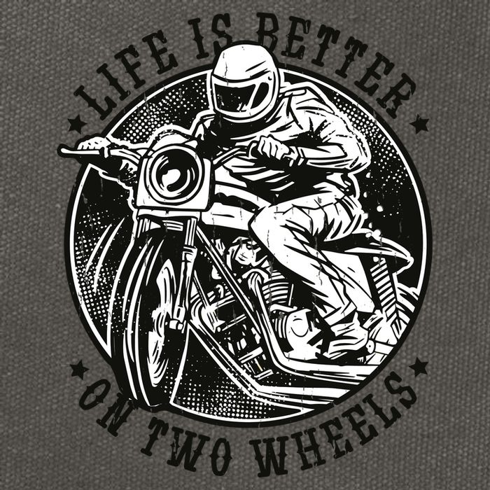 Life Is Better On Two Wheels Cotton Canvas Backpack