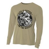 Life Is Better On Two Wheels Cooling Performance Long Sleeve Crew