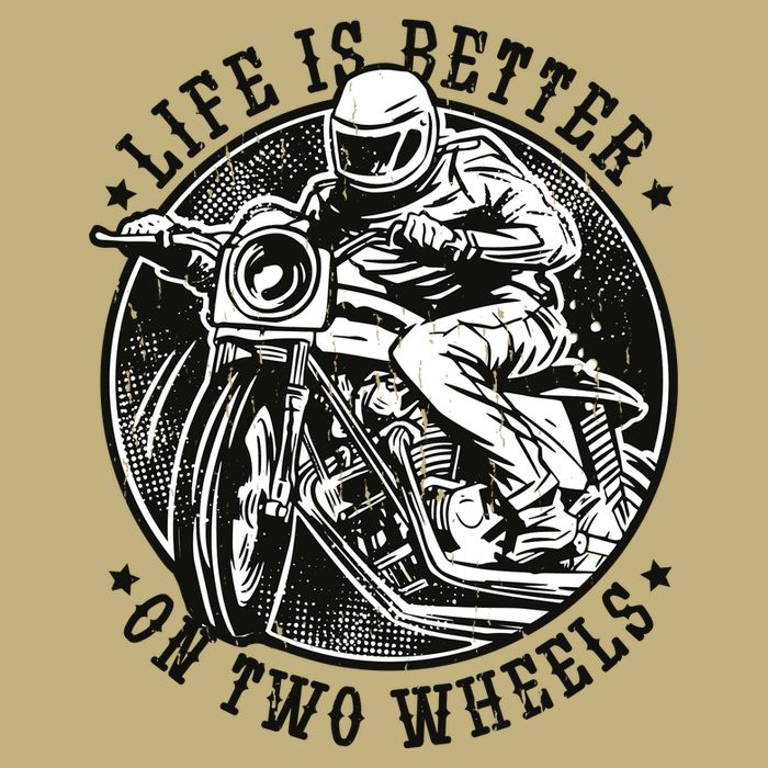Life Is Better On Two Wheels Cooling Performance Long Sleeve Crew