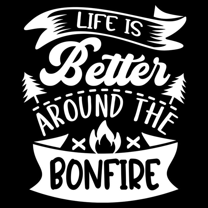 Life Is Better Behind The Bonfire Funny Camping City Backpack