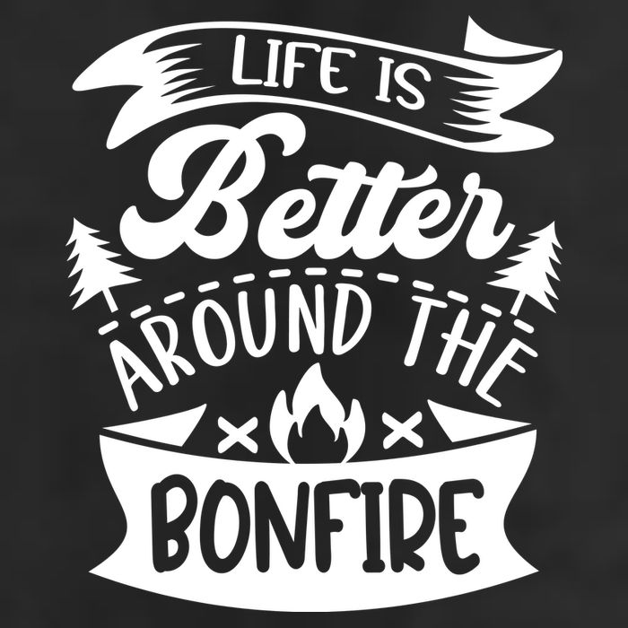 Life Is Better Behind The Bonfire Funny Camping Adult Drive Performance Visor
