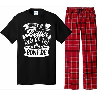 Life Is Better Behind The Bonfire Funny Camping Pajama Set