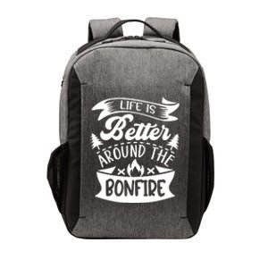 Life Is Better Behind The Bonfire Funny Camping Vector Backpack