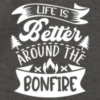 Life Is Better Behind The Bonfire Funny Camping Vector Backpack