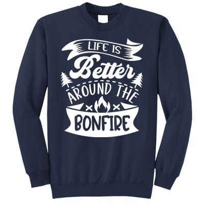 Life Is Better Behind The Bonfire Funny Camping Sweatshirt