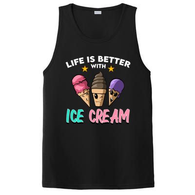 Life Is Better With Ice Cream Gift PosiCharge Competitor Tank