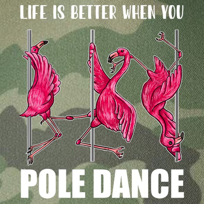 Life Is Better When You Pole Dance Funny Pole Dancing Flamingo Legacy Tie Dye Trucker Hat
