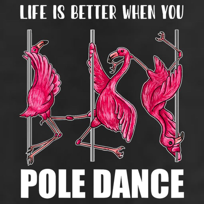 Life Is Better When You Pole Dance Funny Pole Dancing Flamingo Trucker Hat
