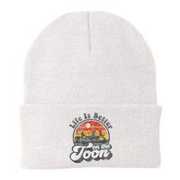 Life Is Better On The Toon Funny Pontoon Boat Boating Gift Knit Cap Winter Beanie