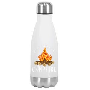 Life Is Better By The Campfire Funny Camping Outdoor Stainless Steel Insulated Water Bottle