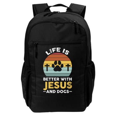 Life Is Better With Jesus And Dogs Jesus Backpack