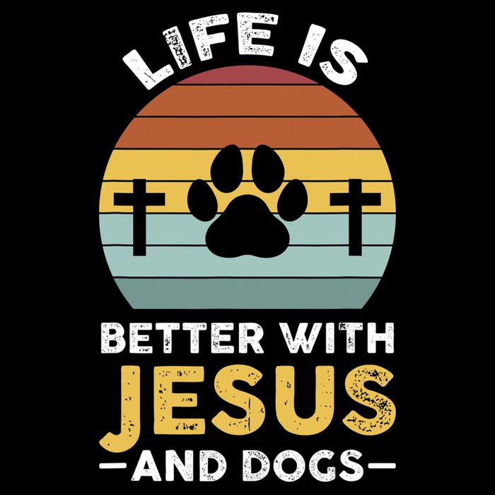 Life Is Better With Jesus And Dogs Jesus Bucket Hat