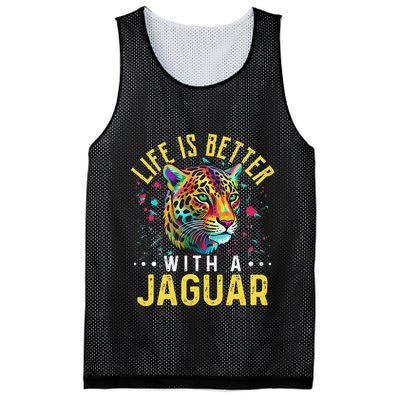 Life Is Better With A JAGUAR Funny JAGUARS Mesh Reversible Basketball Jersey Tank
