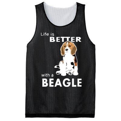 Life Is Better With A Beagle For Beagle Lovers T Mesh Reversible Basketball Jersey Tank