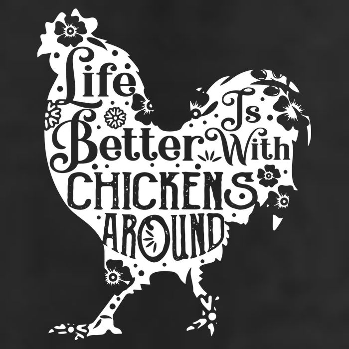 Life Is Better With Chickens Shirts Animal Pet Farmer Adult Drive Performance Visor