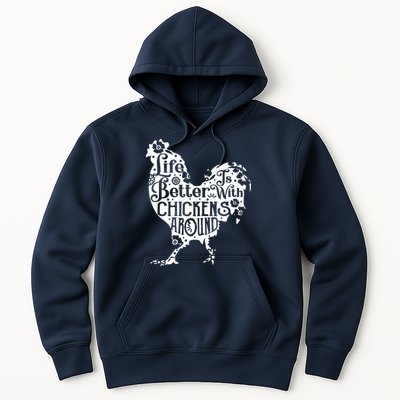 Life Is Better With Chickens Shirts Animal Pet Farmer Hoodie