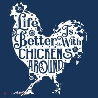 Life Is Better With Chickens Shirts Animal Pet Farmer T-Shirt