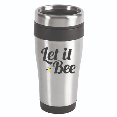 Let It Bee Funny Beehive Cute Beekeeping Gift 16oz Travel Tumbler