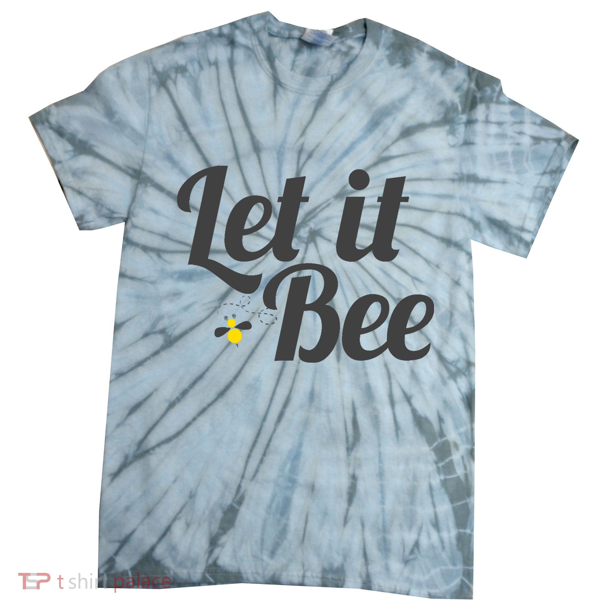 Let It Bee Funny Beehive Cute Beekeeping Gift Tie-Dye T-Shirt