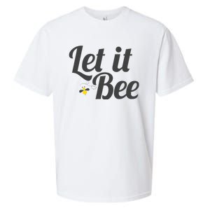 Let It Bee Funny Beehive Cute Beekeeping Gift Sueded Cloud Jersey T-Shirt