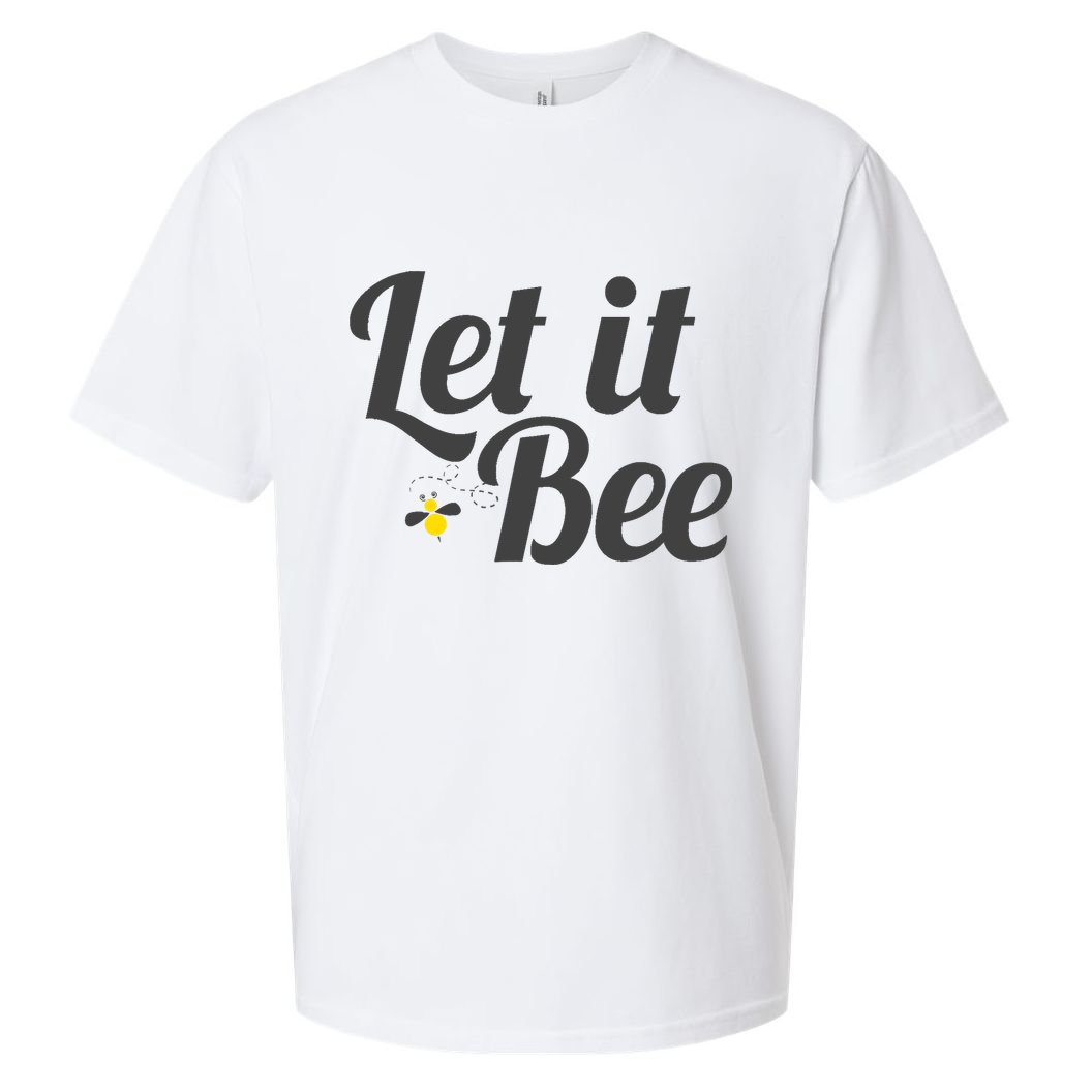 Let It Bee Funny Beehive Cute Beekeeping Gift Sueded Cloud Jersey T-Shirt