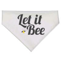 Let It Bee Funny Beehive Cute Beekeeping Gift USA-Made Doggie Bandana