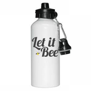 Let It Bee Funny Beehive Cute Beekeeping Gift Aluminum Water Bottle 