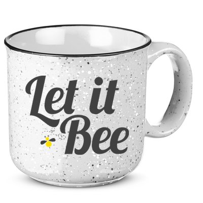 Let It Bee Funny Beehive Cute Beekeeping Gift 15oz Campfire Ceramic Mug