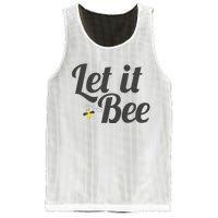 Let It Bee Funny Beehive Cute Beekeeping Gift Mesh Reversible Basketball Jersey Tank