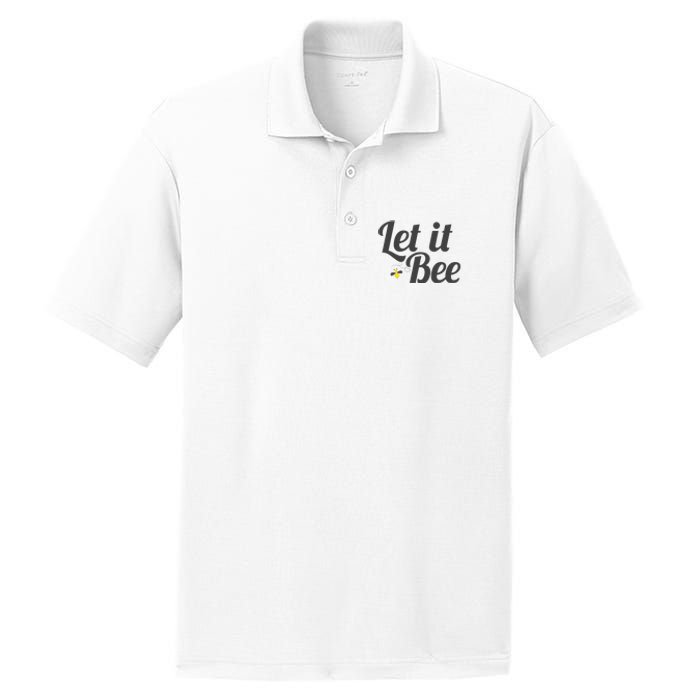 Let It Bee Funny Beehive Cute Beekeeping Gift PosiCharge RacerMesh Polo