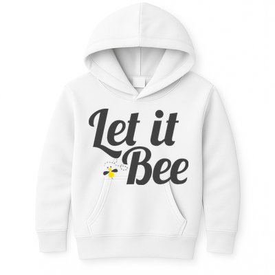 Let It Bee Funny Beehive Cute Beekeeping Gift Kids Hoodie