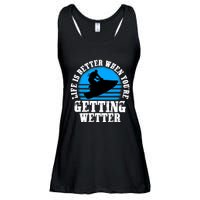 Life Is Better When You're Getting Wetter Waverunner Ladies Essential Flowy Tank