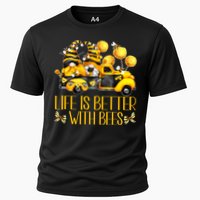 Life Is Better With Bees For Beekeeper Honey Bee Gnome Cute Gift Cooling Performance Crew T-Shirt