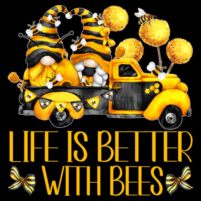 Life Is Better With Bees For Beekeeper Honey Bee Gnome Cute Gift Cooling Performance Crew T-Shirt