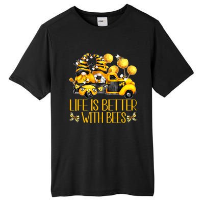 Life Is Better With Bees For Beekeeper Honey Bee Gnome Cute Gift Tall Fusion ChromaSoft Performance T-Shirt