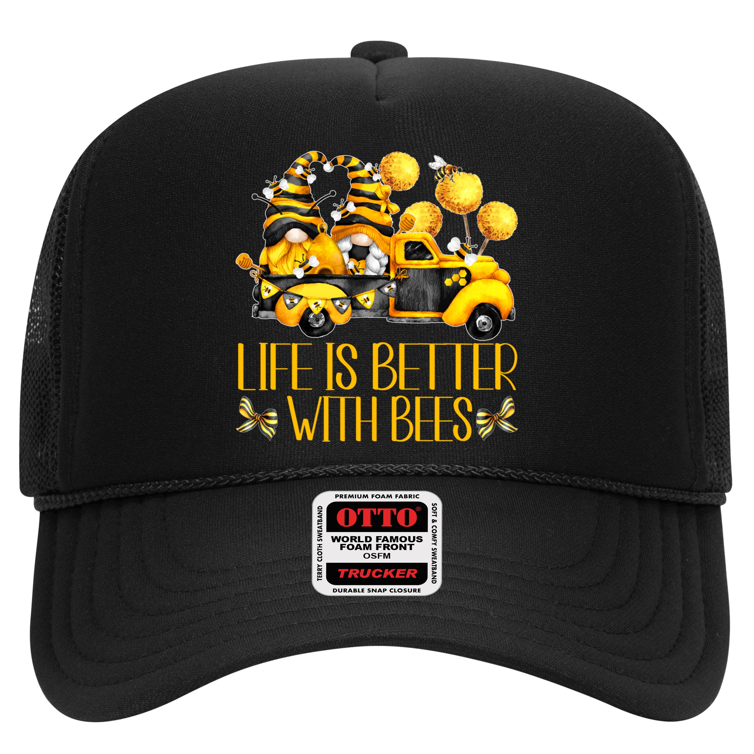 Life Is Better With Bees For Beekeeper Honey Bee Gnome Cute Gift Hat