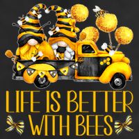 Life Is Better With Bees For Beekeeper Honey Bee Gnome Cute Gift Golf Towel