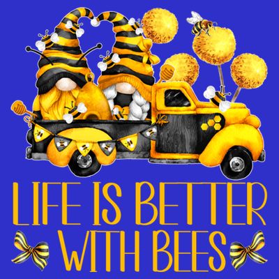 Life Is Better With Bees For Beekeeper Honey Bee Gnome Cute Gift T-Shirt